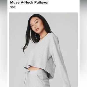 Alo Yoga Muse V-neck pullover